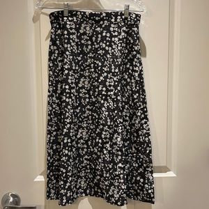 Shein floral midi skirt with slit